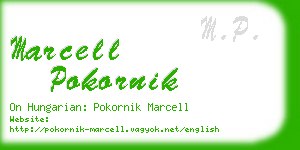 marcell pokornik business card